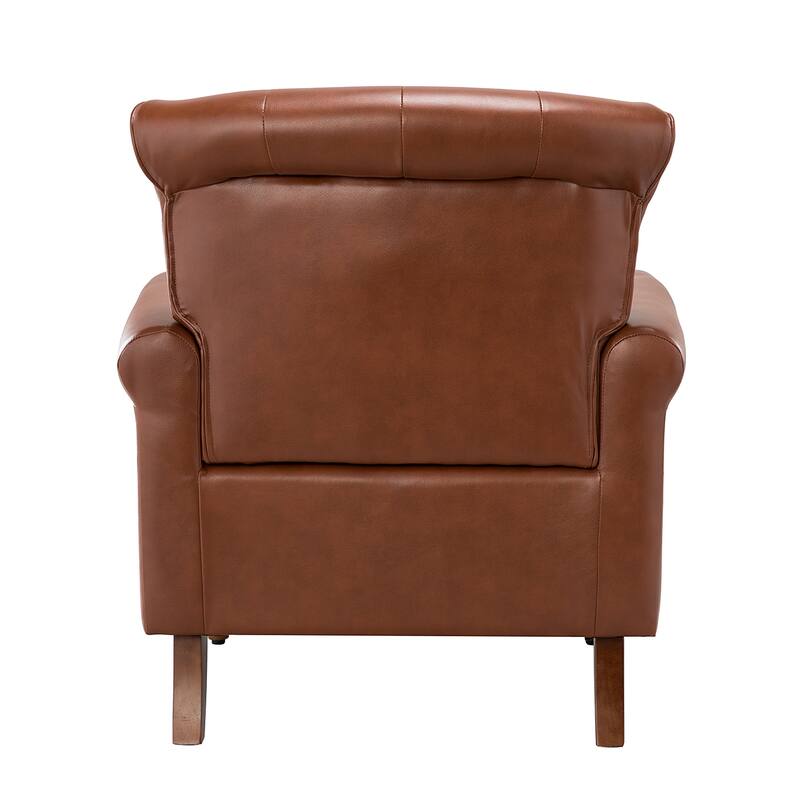 Mycenae Upholstered Accent Armchair with Nailhead Trim