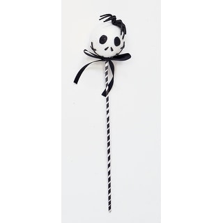 14" Halloween Ghost Pick With Spider, Set of 6