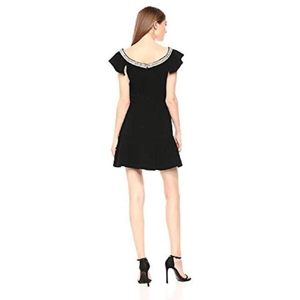 dressy black dress with sleeves
