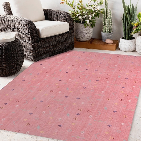 CACTUS SOFT IN PINK Outdoor Rug By Becky Bailey On Sale Bed Bath