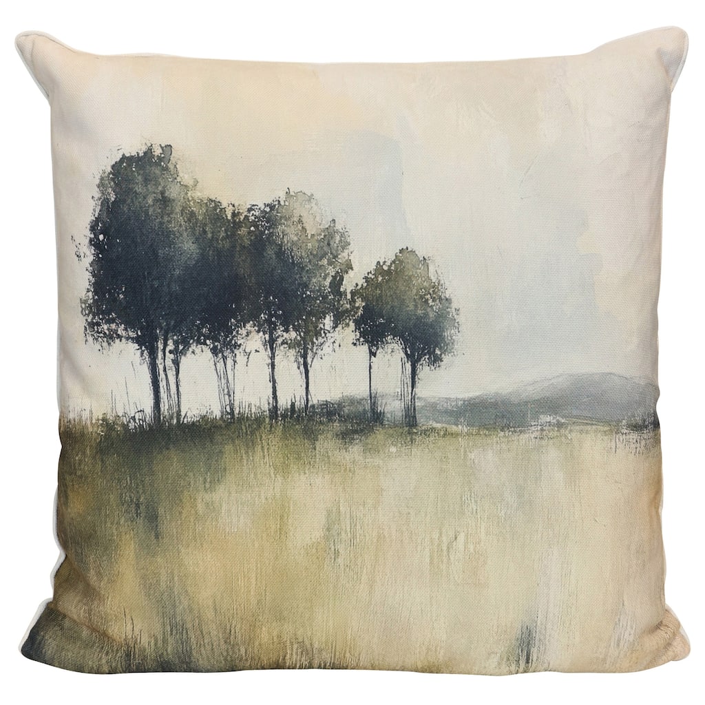 StyleCraft Tamara Day for StyleCraft Quiet Meadow Tree Line Pillow - Multicolor