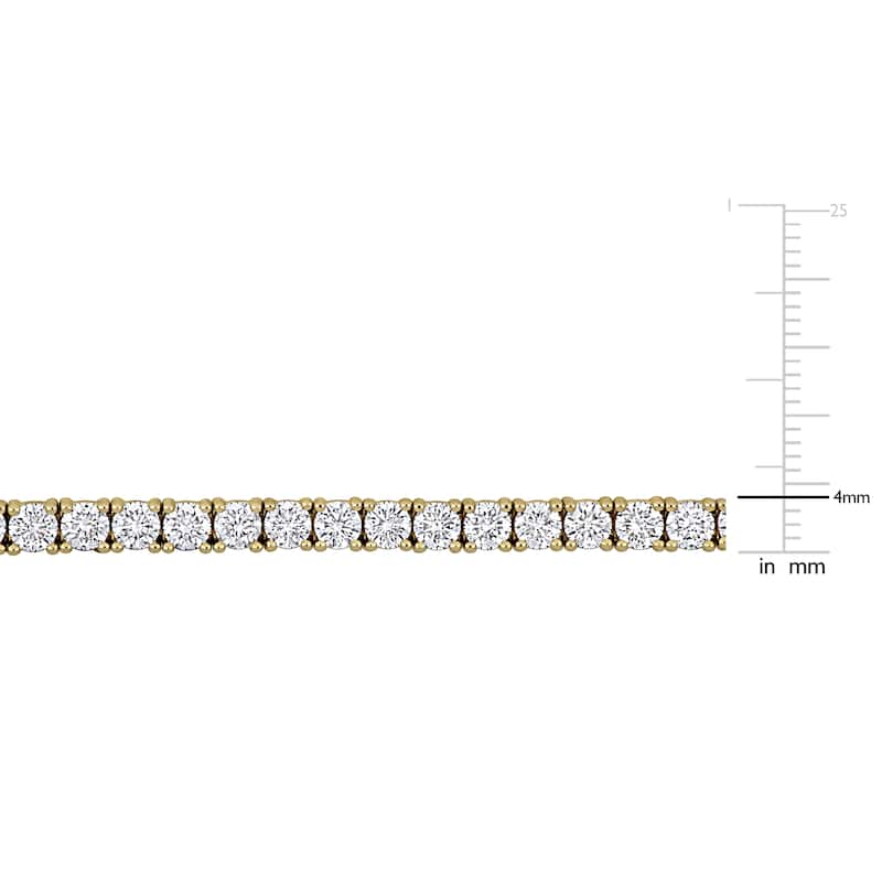Miadora 14k Yellow Gold Diamond Tennis Bracelet 2 to 8 7/8ct TDW