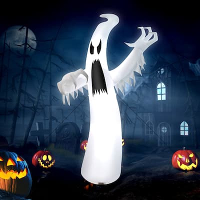 Costway 12ft Halloween Inflatable Ghost Quick Blow up w/LED Lights - See Details