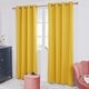 preview thumbnail 68 of 135, Deconovo Grommet Room Darkening Curtains, Set of 4 Panels 52x63 Inch - Mellow Yellow