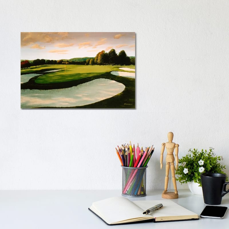 iCanvas "Golf Course 8" by William Vanderdasson Canvas Print - 8x12x0.75