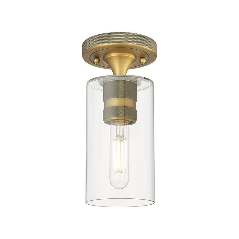 Innovations Lighting 434-1F-10-4 Crown Point Flush Crown Point 4" Wide