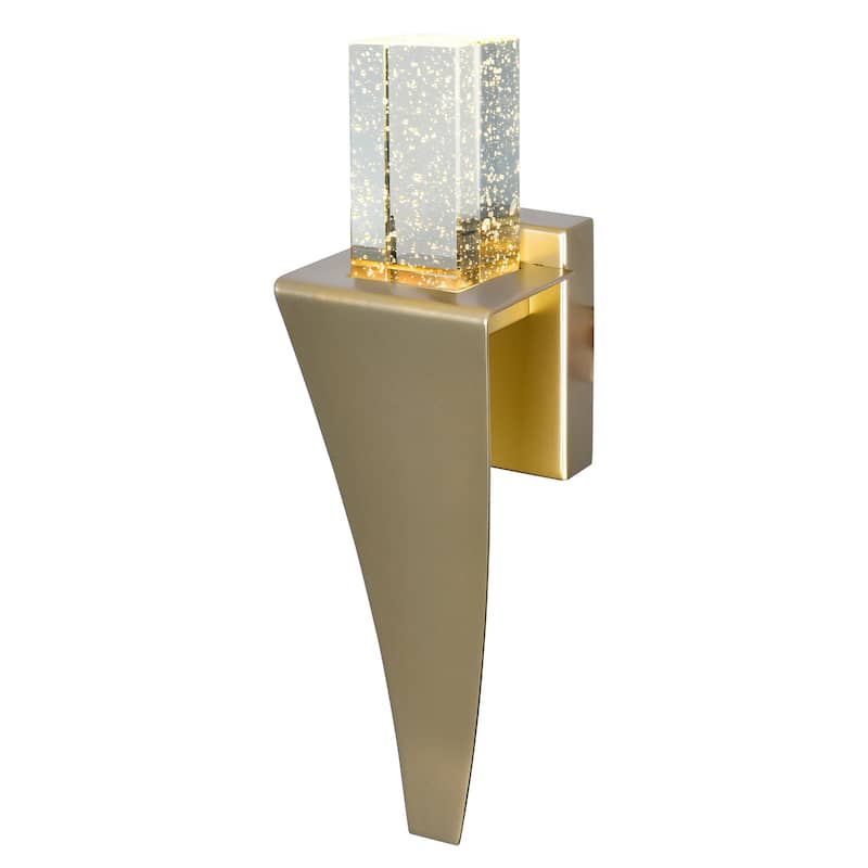 Catania LED Integrated Satin Gold Wall Light - Satin Gold