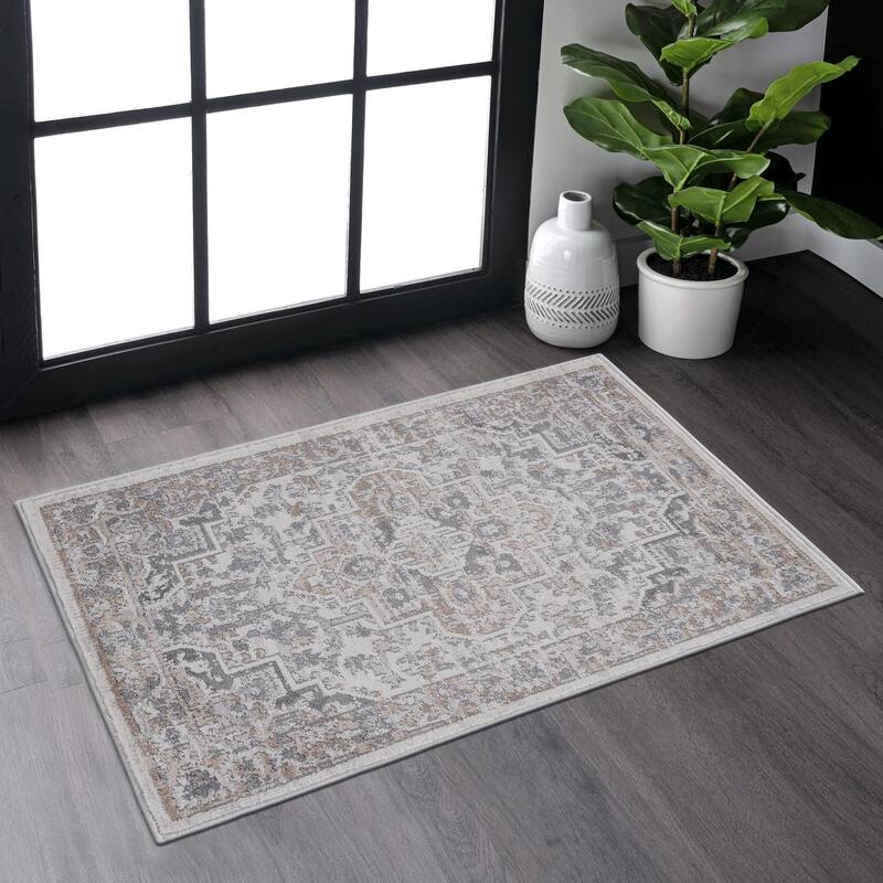 LOOM & LUXE Collection Oriental Non-Shedding Area Rug