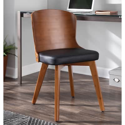 Carson Carrington Valsbo Walnut/Faux Leather Chair