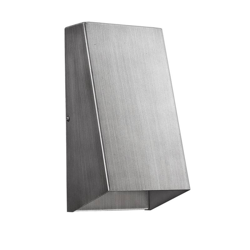 Modern Geometric Wall Sconce for Indoor or Outdoor Lighting - 4.25” x 5” x 9.75”