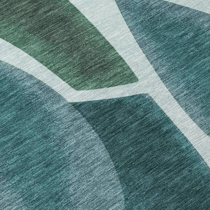 Machine Washable Indoor/ Outdoor Modern Hays Chantille Rug