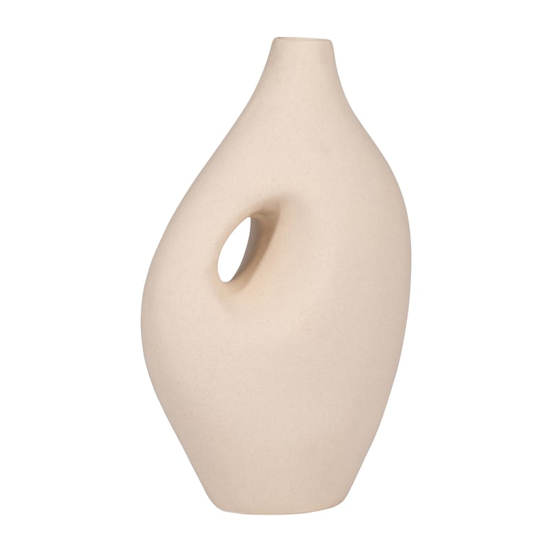 Sagebrook Home Ceramic 12" Nomadic Handle Vase, Novelty, 12"H, Solid