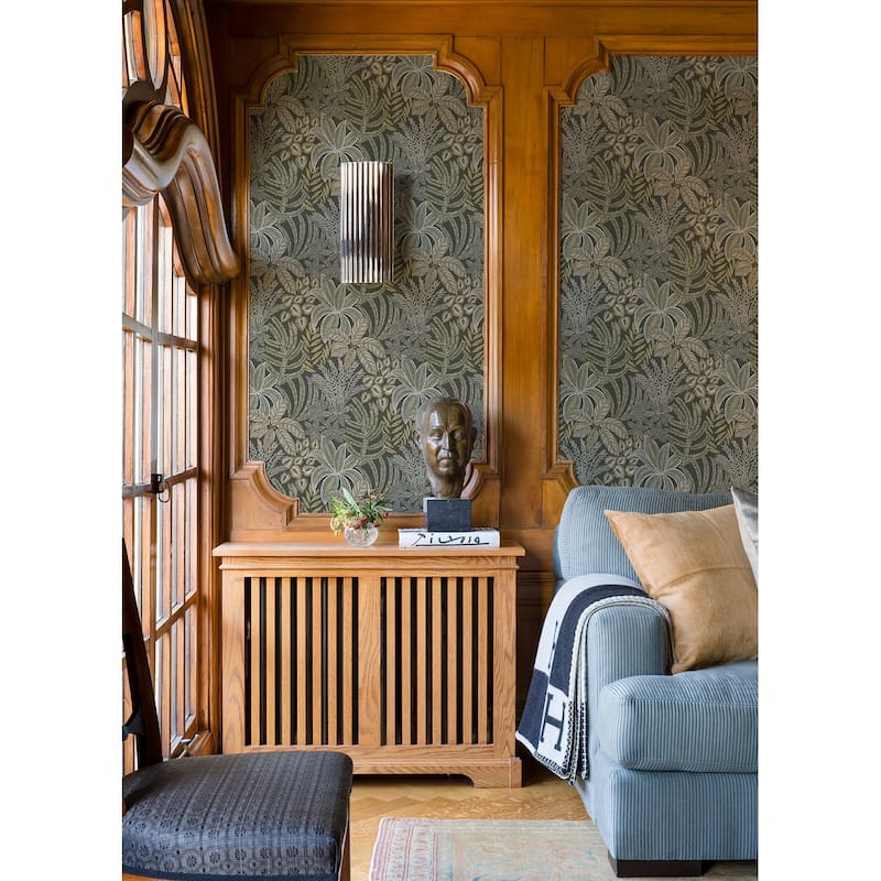 A-Street Prints Sumner Brown Woodland Botanical Wallpaper