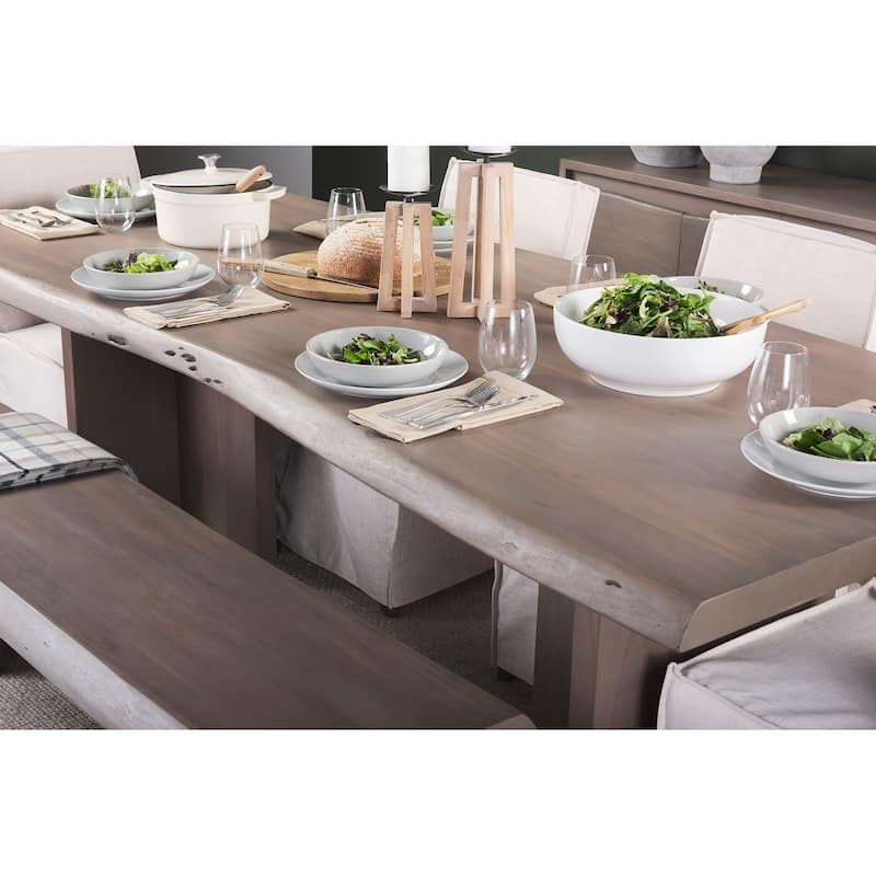 Konstantin Medium Brown Solid Wood With Live-Edge 94" Dining Table - 94"L x 40"W x 30"H