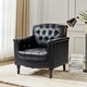 preview thumbnail 7 of 72, Tufted Accent Chair Vegan Leather Armchair for Living Room