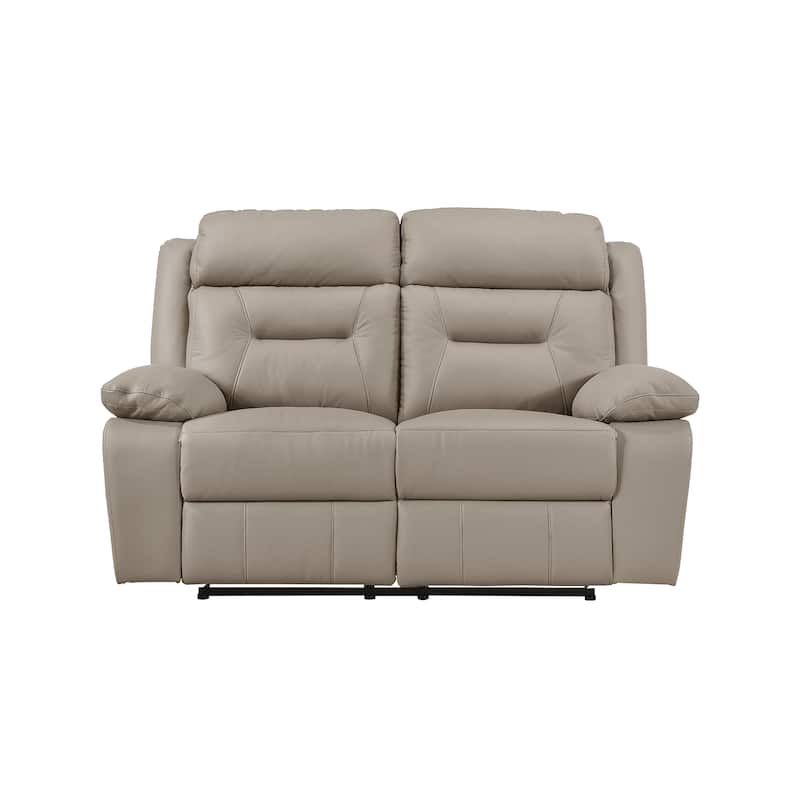 Papyrus 2-Piece Leather Match Manual Reclining Sofa Set