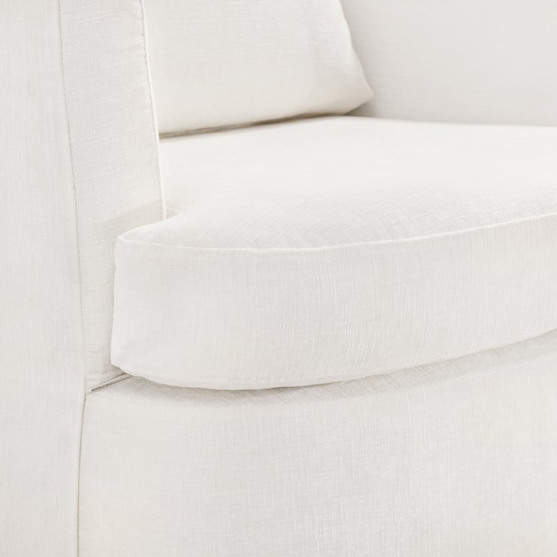Modern Chenille Upholstered Swivel Accent Barrel Chair Set Modern Swivel Armchair for Living Room