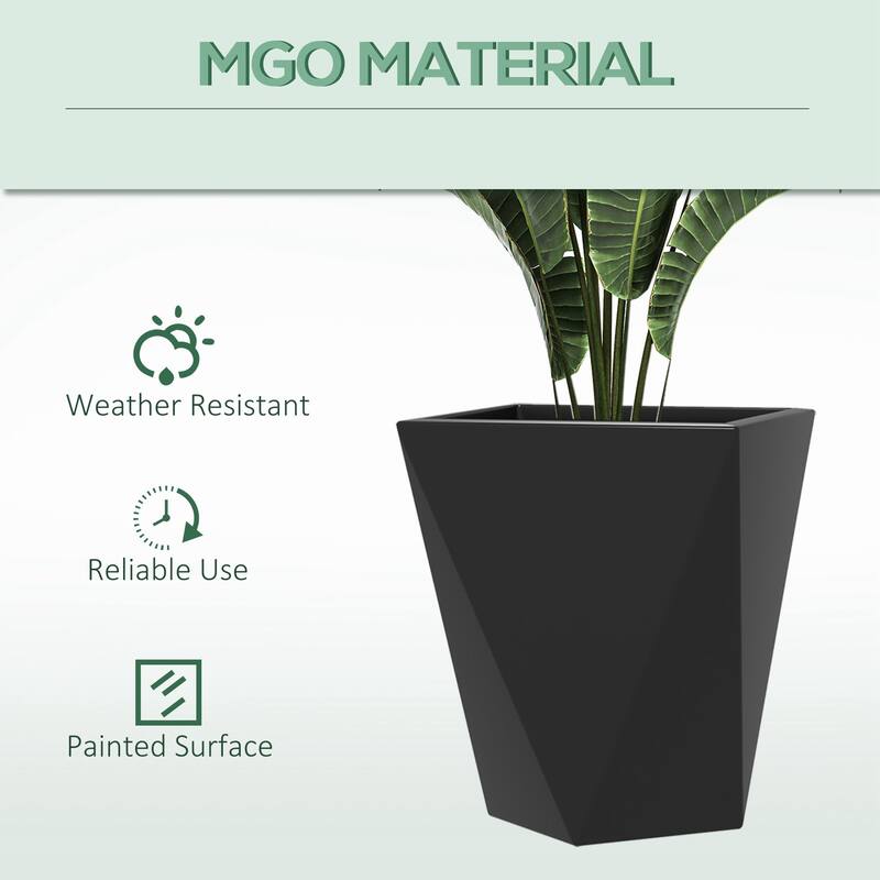 Tall Planters MgO Indoor Outdoor Planters Set of 3