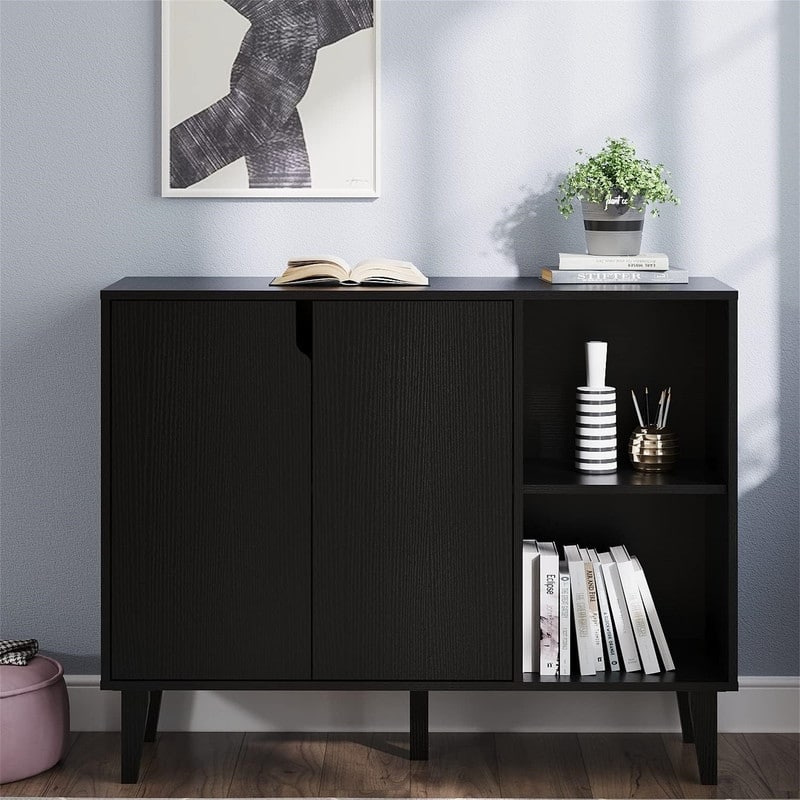 Sideboard Buffet Serving Cabinet - 14.96"D x 67.83"W x 32.48"H