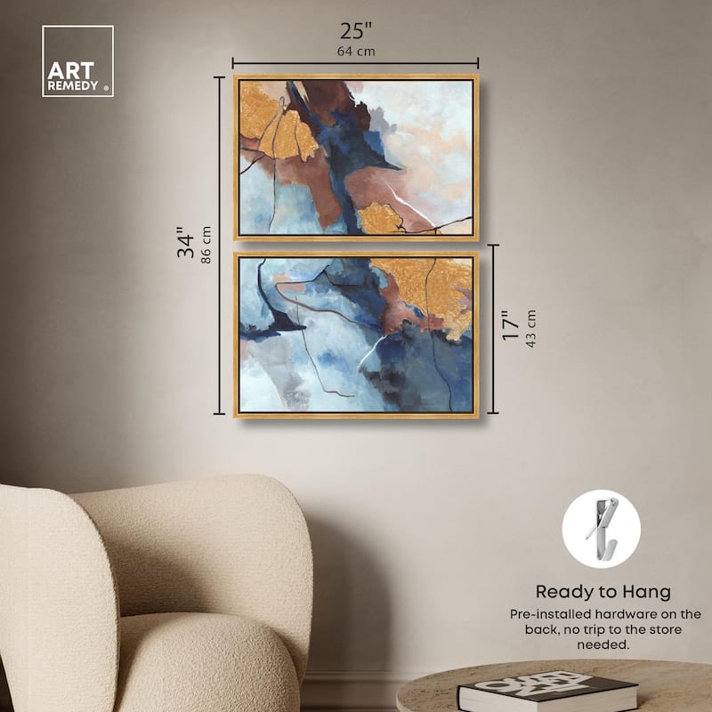 Heaven and Earth Canvas Set of 2 by Art Remedy