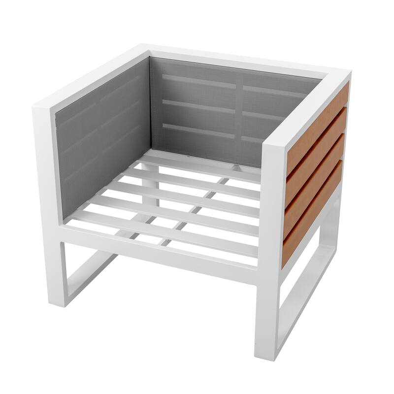 Outdoor Sofa Set, Coffee Table, Three-seat Sofa, 2 Armchairs