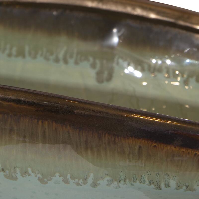 Uttermost 17855 Iroquois 15-3/4" Wide Earthenware Decorative Bowl