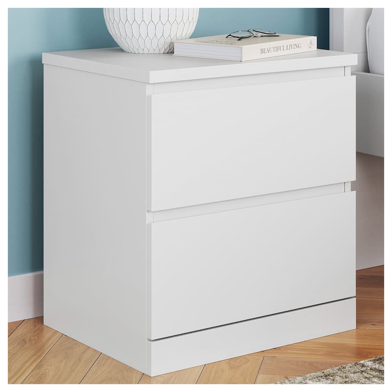 Signature Design by Ashley Onita White Nightstand - 2-drawer - White