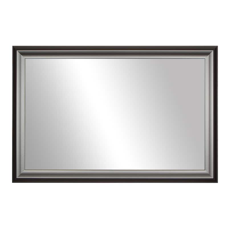 Frame My Mirror Nickel Framed Wall Mirror, Woodford Design