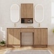 preview thumbnail 15 of 34, Beingnext 24''/36''/48''/60''/72'' Bathroom Vanity with Sink, Freestanding Bathroom Vanity with Doors And Adjustable Shelf 70.7''W x 18.13''D x 35.25''H