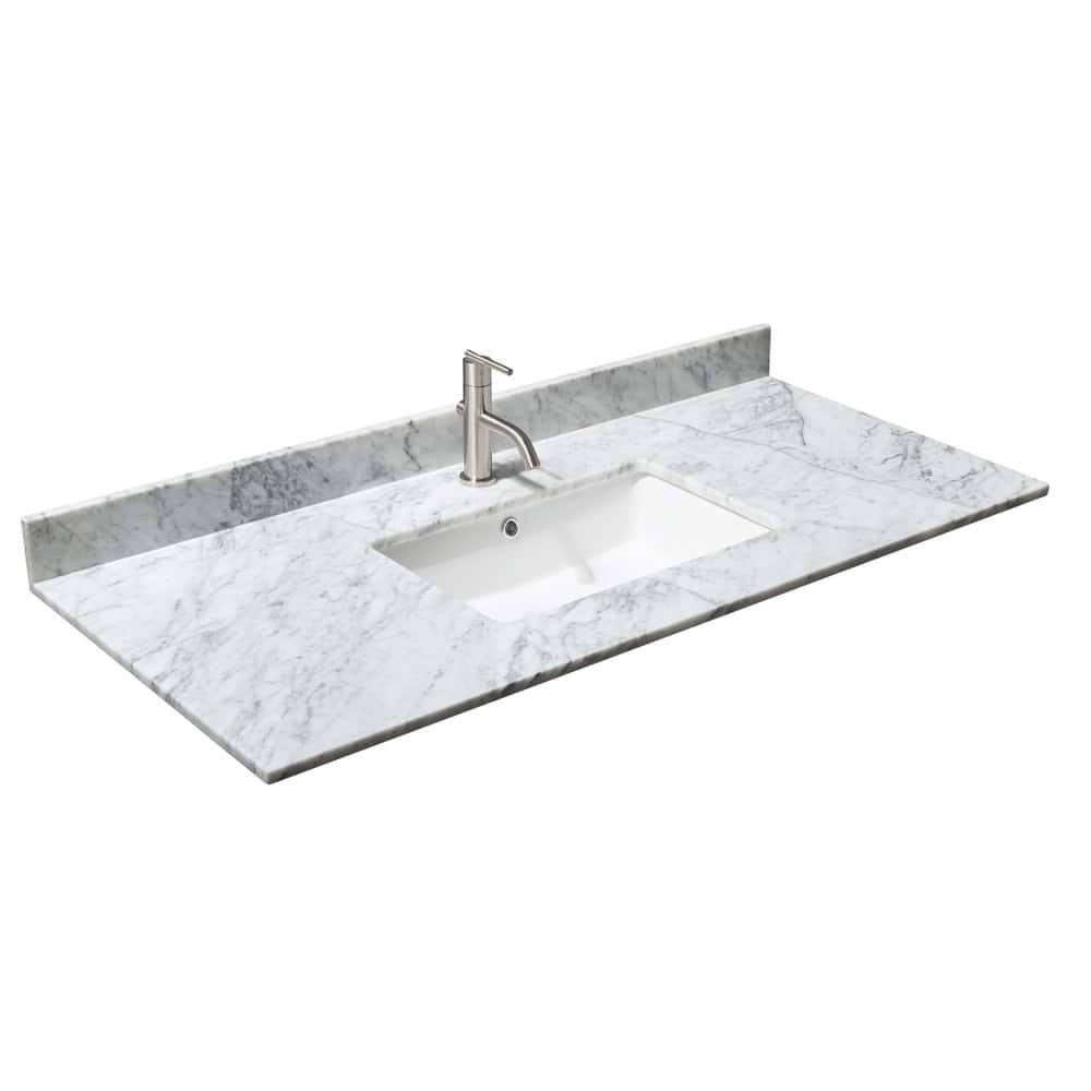 Wyndham Collection 48" Single Vanity Top with Undermount Rectangular