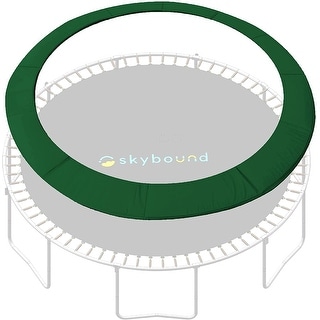 SkyBound Universal Replacement Trampoline Safety Pad - Dark Green Spring Cover Fits 12ft Frame - Long Lasting Water-Resistant