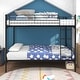 preview thumbnail 5 of 9, Twin Over Twin Metal Bunk Bed with Ladder and Under,Bed Storage, Reinforced Frame