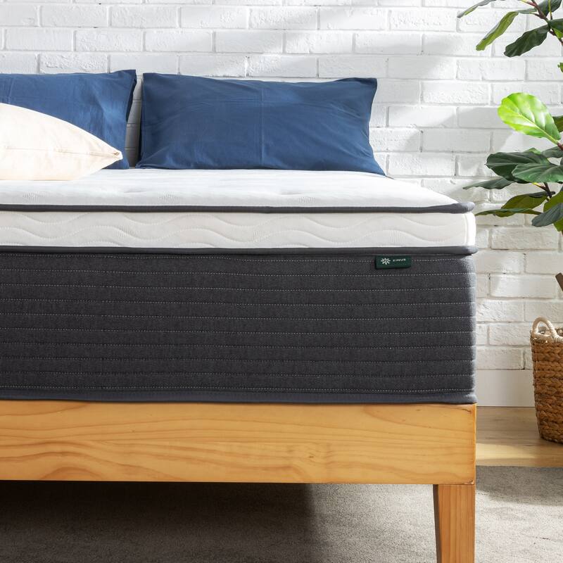 Priage by ZINUS 12 Inch Comfort Essential Pocket Spring Hybrid Mattress