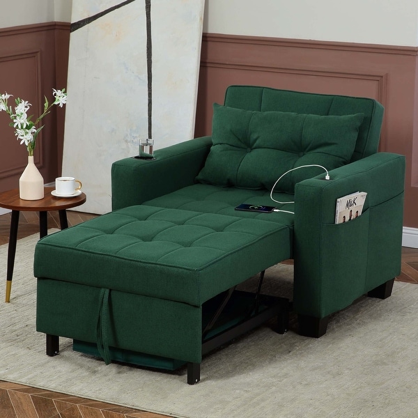 Futon Chair Bed Convertible Chair 3 in 1 Pull Out Sleeper Chair Beds for Living Room On Sale Bed Bath Beyond 39005239