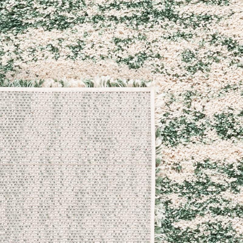 SAFAVIEH Hudson Shag Lulzime Modern Abstract 2-inch Thick Rug