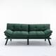 Velvet Sleeper Loveseat Futon Recliner Bed Lounge Sofa, Emerald/Green ...