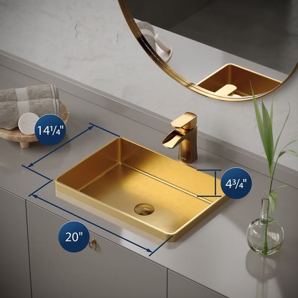 Karran Cinox Stainless Steel Rectangular Drop In Sink