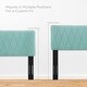 preview thumbnail 13 of 56, Leila Performance Velvet King/California King Headboard