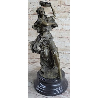 Signed Original Happy Dancer Bronze Figurine Figure Statue Sculpture Art Decor