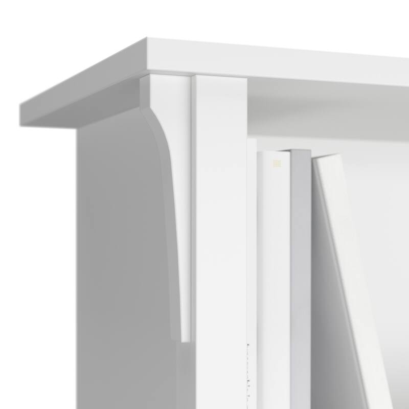 Bush Furniture Salinas 60W L Shaped Desk with Storage Hutch