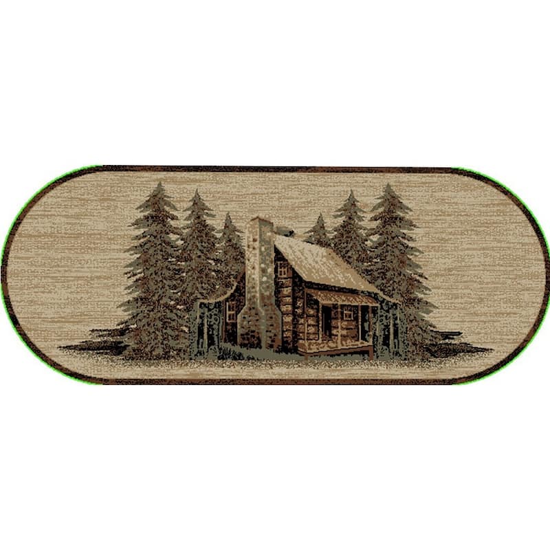 American Destination Piney Flats Antique Lodge Area Rug - 2'2"x5'3" - 2'2"x5'3"