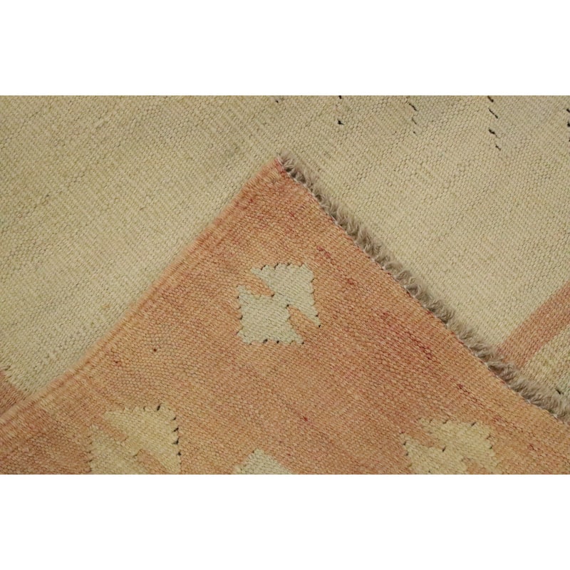 Hand Woven Oriental 100% Wool Carpet Southwestern Tribal Oranges & Rust Kilim Area Rug - 6' 0'' X 3' 8''