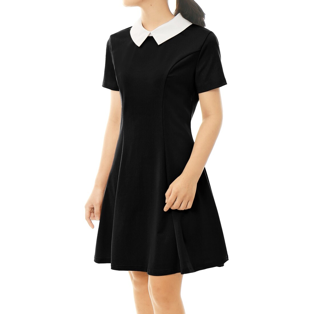 dress with collar and sleeves