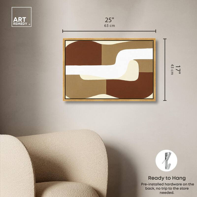 Minimal Wavy III Canvas by Art Remedy