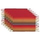 preview thumbnail 6 of 18, DII Natural Tonal Stripe With Fringe Placemat (Set of 6) Placemat Set - Spice