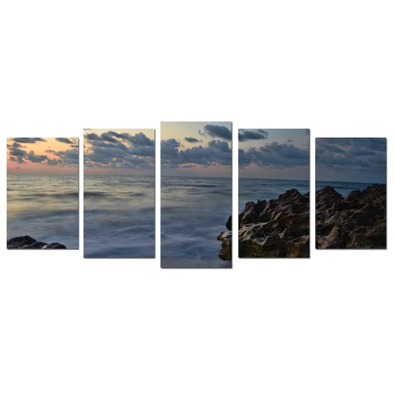 Ready2HangArt 'Rocky Sunset' 5-Piece Wrapped Canvas Wall Art Set