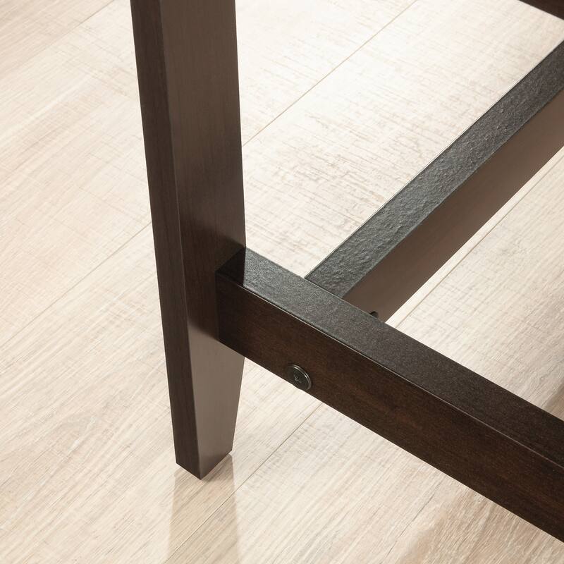 Wood L-Shaped Desk with Durable Surface, Brown