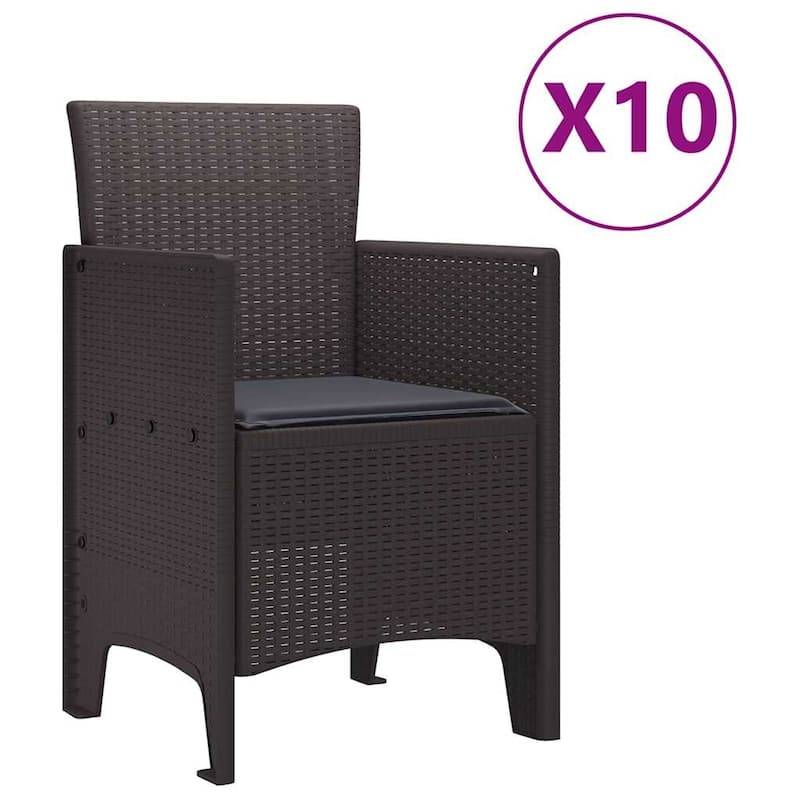 vidaXL Garden Dining Set 11/13 pcs - 118.1 x 39.4 x 28.7