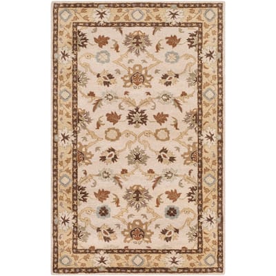 Livabliss Traditional Caesar Border Area Rug