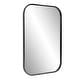 preview thumbnail 3 of 8, Allan Andrews Curved Rectangular Stainless Steel Framed Vanity Mirror - 24"W x 36"H